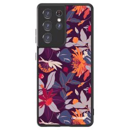 ULTIMATE CASE Samsung Galaxy S21 Ultra 5G G998B - készülékre - Purple Leaf