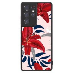 ULTIMATE CASE Samsung Galaxy S21 Ultra 5G G998B - készülékre - Red Lily