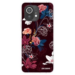 Átlátszó szilikon tok az alábbi mobiltelefonokra Xiaomi Mi 11 - Dark Meadow