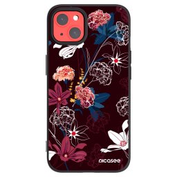 Fekete szilikon tok az alábbi mobiltelefonokra Apple iPhone 13 - Dark Meadow
