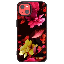 Fekete szilikon tok az alábbi mobiltelefonokra Apple iPhone 13 - Dark Peonny