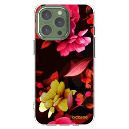 Átlátszó szilikon tok az alábbi mobiltelefonokra Apple iPhone 13 Pro - Dark Peonny