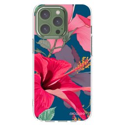 Átlátszó szilikon tok az alábbi mobiltelefonokra Apple iPhone 13 Pro - Hibiscus