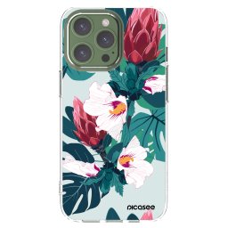 Átlátszó szilikon tok az alábbi mobiltelefonokra Apple iPhone 13 Pro - Rhododendron