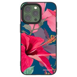 Fekete szilikon tok az alábbi mobiltelefonokra Apple iPhone 13 Pro - Hibiscus