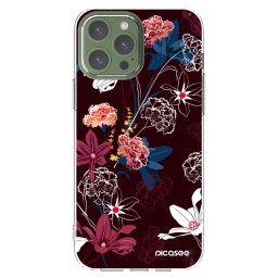 Átlátszó szilikon tok az alábbi mobiltelefonokra Apple iPhone 13 Pro Max - Dark Meadow