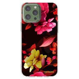 Átlátszó szilikon tok az alábbi mobiltelefonokra Apple iPhone 13 Pro Max - Dark Peonny
