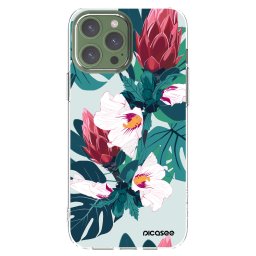 Átlátszó szilikon tok az alábbi mobiltelefonokra Apple iPhone 13 Pro Max - Rhododendron