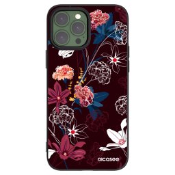 Fekete szilikon tok az alábbi mobiltelefonokra Apple iPhone 13 Pro Max - Dark Meadow