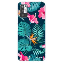 Átlátszó szilikon tok az alábbi mobiltelefonokra Xiaomi Redmi Note 10 5G - Pink Monstera