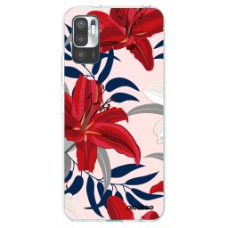 Átlátszó szilikon tok az alábbi mobiltelefonokra Xiaomi Redmi Note 10 5G - Red Lily