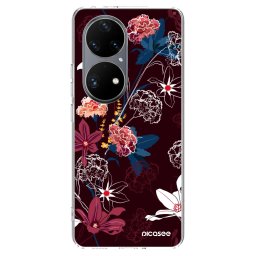 Átlátszó szilikon tok az alábbi mobiltelefonokra Huawei P50 - Dark Meadow