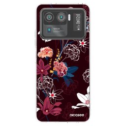 Átlátszó szilikon tok az alábbi mobiltelefonokra Xiaomi Mi 11 Ultra - Dark Meadow