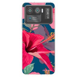 Átlátszó szilikon tok az alábbi mobiltelefonokra Xiaomi Mi 11 Ultra - Hibiscus
