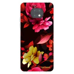 Átlátszó szilikon tok az alábbi mobiltelefonokra Xiaomi Redmi Note 9T - Dark Peonny