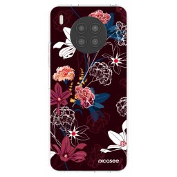 Átlátszó szilikon tok az alábbi mobiltelefonokra Huawei Nova 8i - Dark Meadow