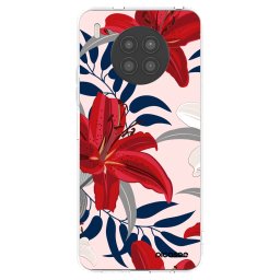 Átlátszó szilikon tok az alábbi mobiltelefonokra Huawei Nova 8i - Red Lily