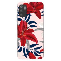 Átlátszó szilikon tok az alábbi mobiltelefonokra Xiaomi Poco M3 Pro 5G - Red Lily