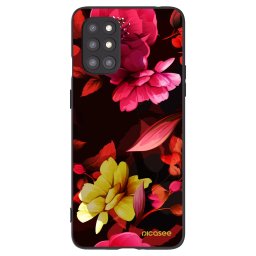 Fekete szilikon tok az alábbi mobiltelefonokra OnePlus 8T - Dark Peonny