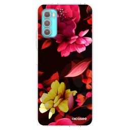 Átlátszó szilikon tok az alábbi mobiltelefonokra Motorola Moto G60 - Dark Peonny