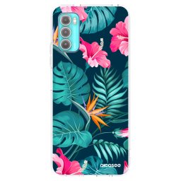 Átlátszó szilikon tok az alábbi mobiltelefonokra Motorola Moto G60 - Pink Monstera