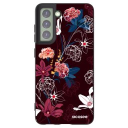 Fekete szilikon tok az alábbi mobiltelefonokra Samsung Galaxy S21 FE 5G - Dark Meadow