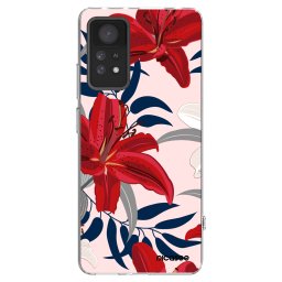 Átlátszó szilikon tok az alábbi mobiltelefonokra Xiaomi Redmi Note 11 Pro - Red Lily