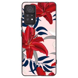Fekete szilikon tok az alábbi mobiltelefonokra Xiaomi Redmi Note 11 Pro 5G - Red Lily