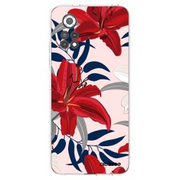 Átlátszó szilikon tok az alábbi mobiltelefonokra Xiaomi Poco X4 Pro 5G - Red Lily