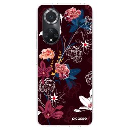 Átlátszó szilikon tok az alábbi mobiltelefonokra Huawei Nova 9 SE - Dark Meadow