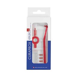 Curaprox CPS 07 Prime Start piros fogköztisztító kefe nyéllel 5x