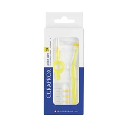 Curaprox CPS 09 Prime Start sárga fogköztisztító kefe nyéllel 5x