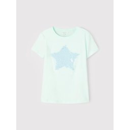 NAME IT Póló 13202816 Zöld Regular Fit