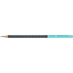 FABER-CASTELL Grafitceruza, HB, háromszögletű, FABER-CASTELL "Grip 2001", fekete, türkiz