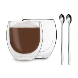 Feelino DUOS, duplafalú pohár, 80 ml, kanállal (DE0WRNEAVS)