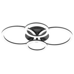 LED lámpa , mennyezeti , 41W , CCT , fekete , ZigBee , EGLO , PARRAPOS-Z , 900319