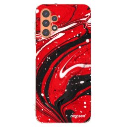Átlátszó szilikon tok az alábbi mobiltelefonokra Samsung Galaxy A13 4G A135 - Red black