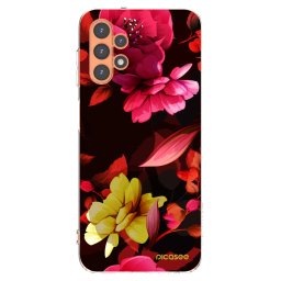 Átlátszó szilikon tok az alábbi mobiltelefonokra Samsung Galaxy A13 4G A135 - Dark Peonny