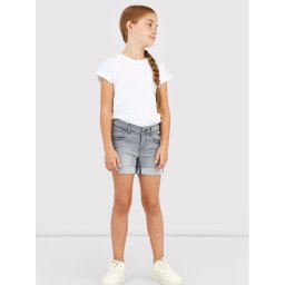 NAME IT Farmer rövidnadrág 13197317 Szürke Slim Fit