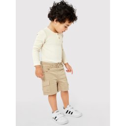 NAME IT Szövet rövidnadrág 13202362 Barna Regular Fit