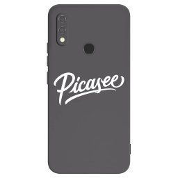 Fekete szilikon tok az alábbi mobiltelefonokra Xiaomi Redmi Note 7 - Picasee - old logo - white