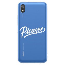 Átlátszó szilikon tok az alábbi mobiltelefonokra Xiaomi Redmi 7A - Picasee - old logo - white