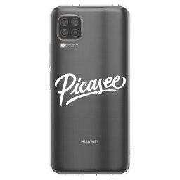 Átlátszó szilikon tok az alábbi mobiltelefonokra Huawei P40 Lite - Picasee - old logo - white