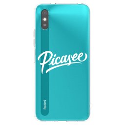 Átlátszó szilikon tok az alábbi mobiltelefonokra Xiaomi Redmi 9AT - Picasee - old logo - white