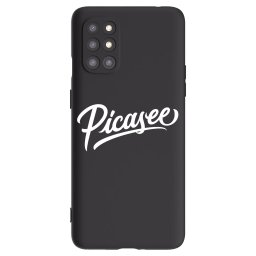 Fekete szilikon tok az alábbi mobiltelefonokra OnePlus 8T - Picasee - old logo - white