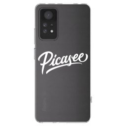 Átlátszó szilikon tok az alábbi mobiltelefonokra Xiaomi Redmi Note 11 Pro - Picasee - old logo - white