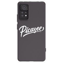 Fekete szilikon tok az alábbi mobiltelefonokra Xiaomi Redmi Note 11 Pro 5G - Picasee - old logo - white