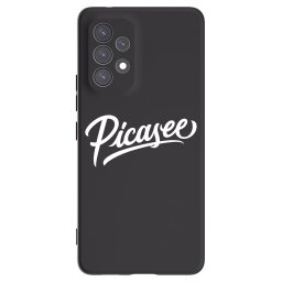 Fekete szilikon tok az alábbi mobiltelefonokra Samsung Galaxy A53 5G A536 - Picasee - old logo - white
