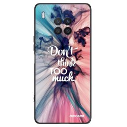 Fekete szilikon tok az alábbi mobiltelefonokra Honor 50 Lite - Don't think TOO much