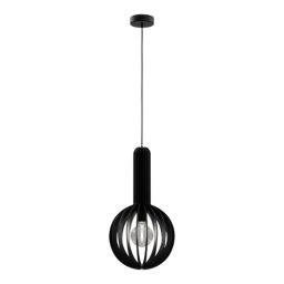 LED lámpa , függeszték , mennyezeti , E27 foglalat , fekete , 31 cm , EGLO , VELASCO , 900153
